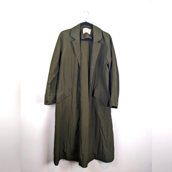 ARITZIA babaton Skylar trench coat moss green size small - Picture 3 of 13